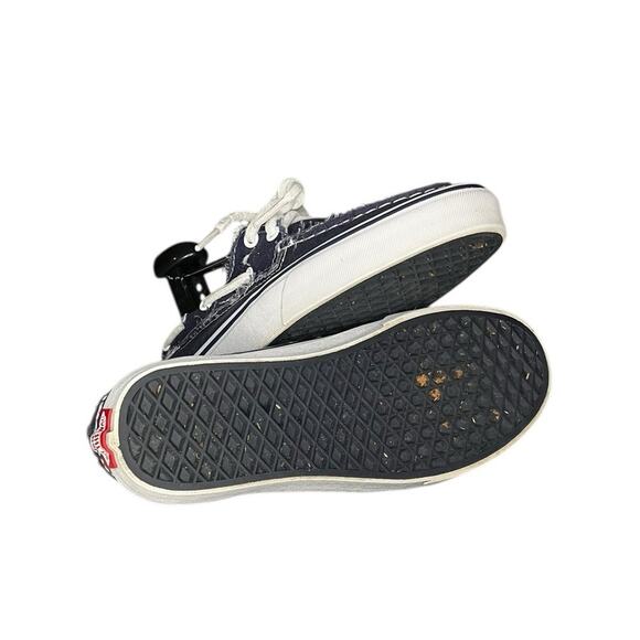 Vans Zapato Del Barco Boat Shoe Navy Blue Canvas Boat Shoes Size 8 Womens - Picture 5 of 6